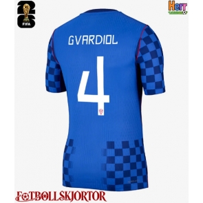Kroatien Josko Gvardiol #4 Bortatröja VM 2026 Kortärmad